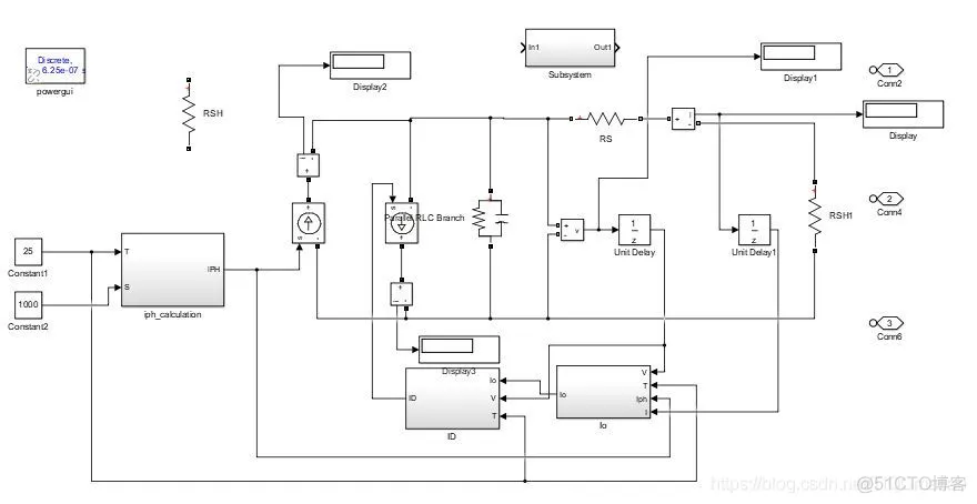 【电路仿真】基于matlab simulink光伏太阳能电池板仿真模型【含Matlab源码 771期】_数学模型